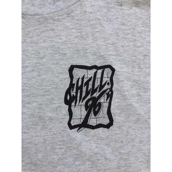 Vintage Fruit of the Loom 90's Jesus Christ Shirt CHILL Basketball Graphic XL - Picture 4 of 6